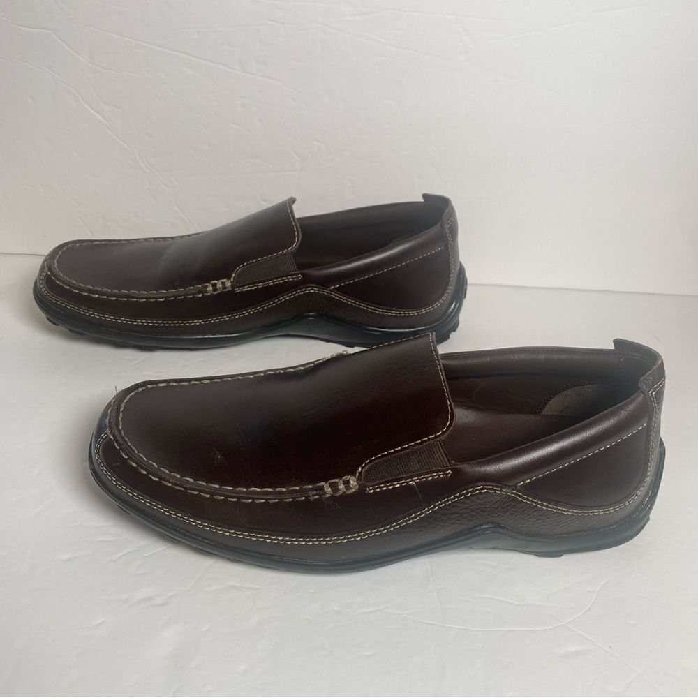 Cole Haan Brown Leather Tucker Venetian Slip On Loafers Like New Condition S-9M - Picture 2 of 9